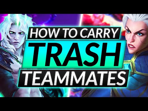 The ONLY GUIDE for CARRYING TRASH TEAMMATES - Top Lane Tricks - LoL Tips