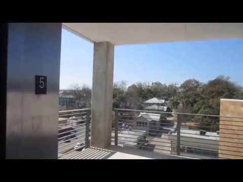 ThyssenKrupp Synergy MRL Traction Elevator at the North Lamar 6th Street Garage