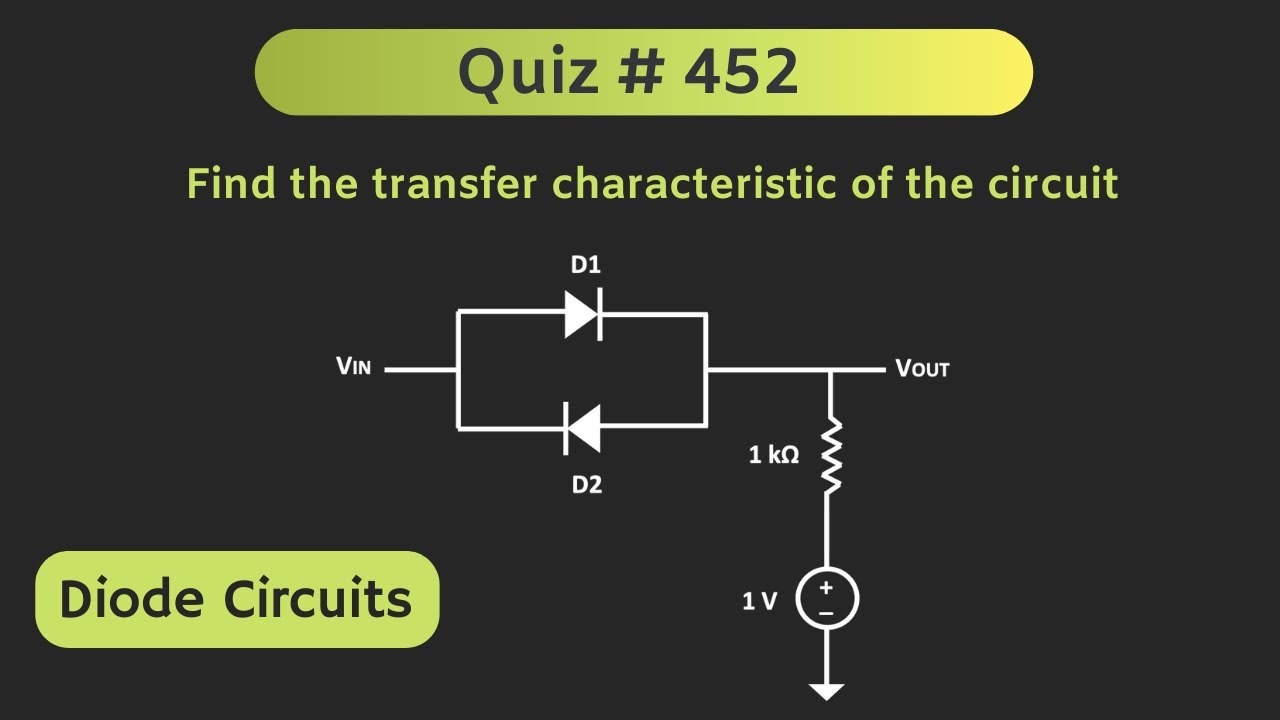Solved Problem on Diode Circuit | Quiz # 452