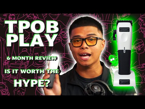 TPOB Play Barber Hair Clippers for Men 7500 RPM with Rubber Grips (White) video review thumbnail