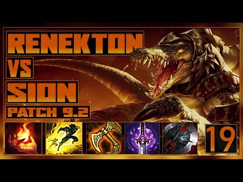 Renekton Vs Sion | Gameplay Commentary #19 [Patch 9.2]