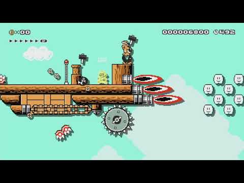 Airship Autoscroller by Sambo Dad - Super Mario Maker - No Commentary 1bk