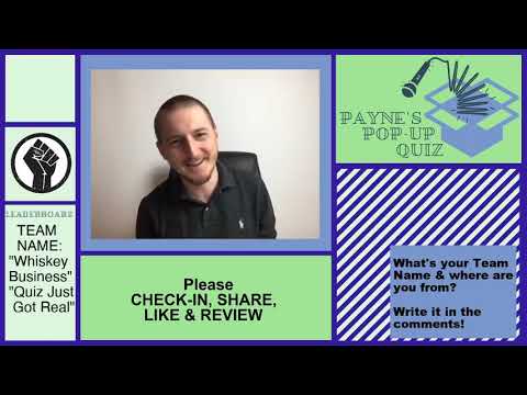 Payne’s Pop Up Quiz No 8