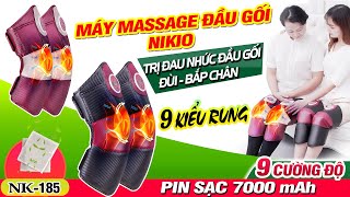 Video máy massage đầu gối có nhiệt sưởi ấm và động cơ rung Nikio NK-185 Nhật Bản 