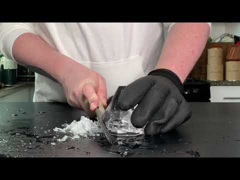 Carving my latest  Ice Diamond