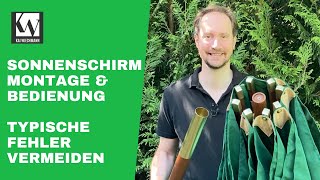 Sonnenschirm Anwendungsvideo Montage & Bedienung | Inside Kai Wiechmann