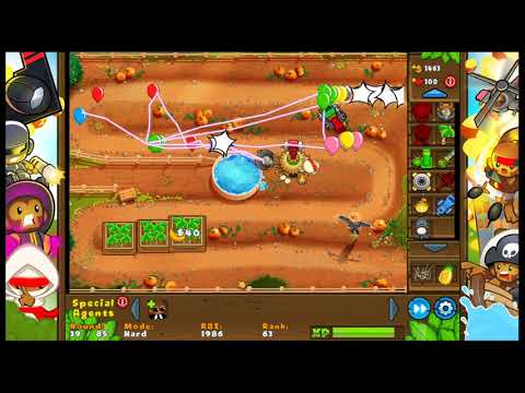 Bloons Tower Defense 5 Pumpkin Patch hard mode