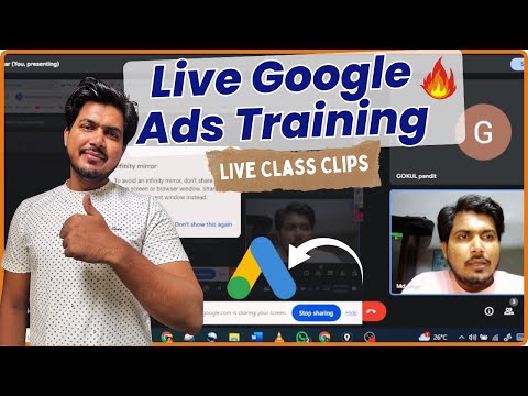 Live Google ads facebook ads Personalized Training 0nly at 9999