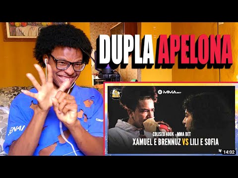 (🔥🔥🔥) XAMUEL E BRENNUZ  X LILI E SOFIA | React [BATALHA DO COLISEU - EDIÇÃO MMA BET]