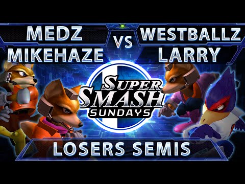 SSS 30 - XTR Medz & MikeHaze Vs. Westballz & Larry - SSBM Doubles Losers Semis - Melee