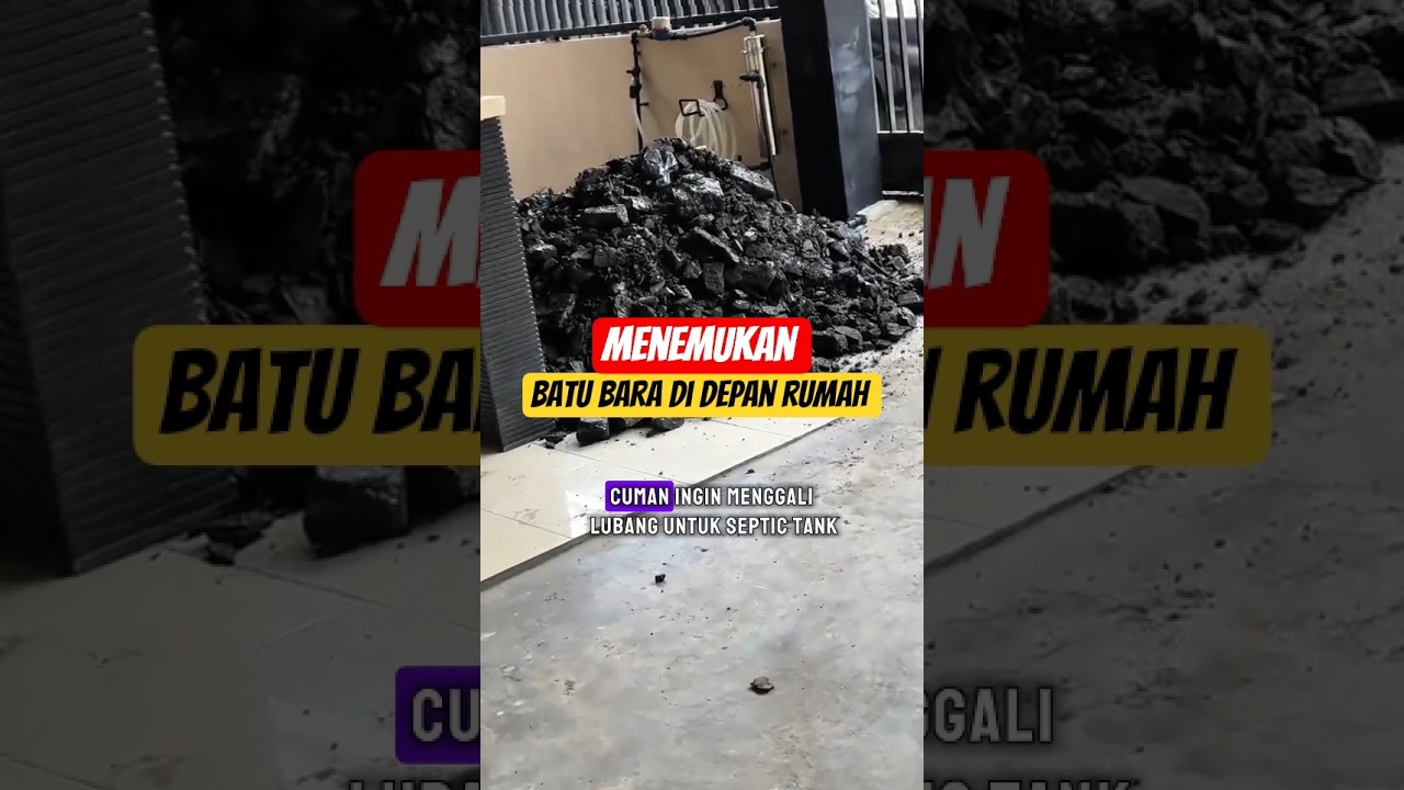 A man found a coal mine in front of his house! #shortvideo #viral #coal #tiktokviral