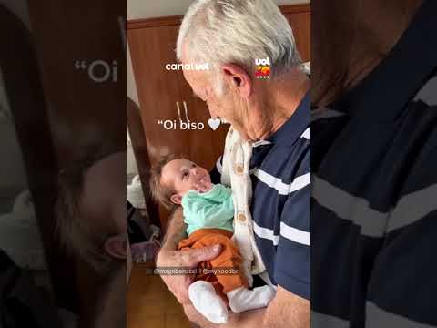 Encontro de gerações! Primeiro encontro entre bebê e bisavô derrete corações