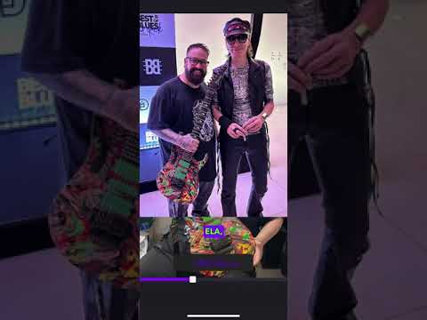 Steve Vai autografou a minha Ibanez Universe DNA Swirl SAMPLE body Prototype 2023 - Will Tubarão