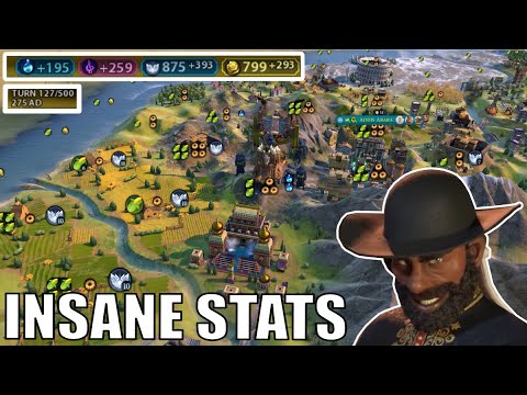 Civ 6 | I Forget Just How Insane Ethiopian Stats Can Be!!! (#2 Deity Ethiopia Civilization VI)
