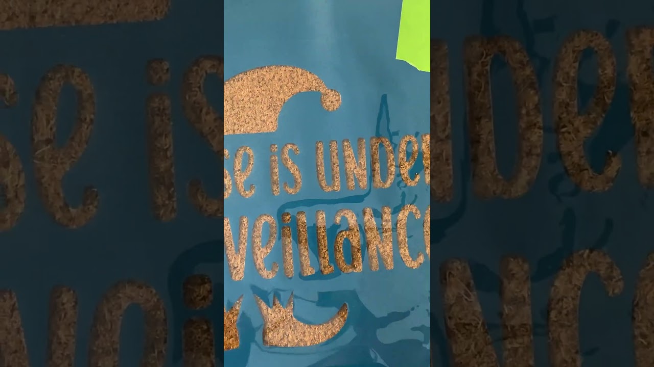 Easy DIY Doormat with Vinyl & Spray Paint ✨