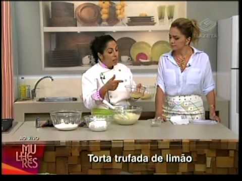 Juliana Abbud - TV Gazeta - Mulheres 11/01/2013 - Receita de torta trufada de limão