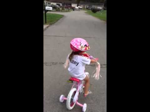 Carleigh on her bike