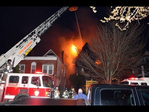 Buffalo FD 3rd Alarm Fatal w/ Relief - 1074 Elmwood ave