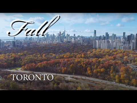 Toronto Fall | DJI Mini Drone | Canadian City Downtown Skyscrapers Skyline 2021 Aerial View 4K