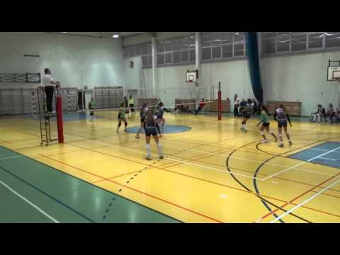 Iskra Warszawa - UKS Esperanto II Warszawa 1:3 IV set (13:25)