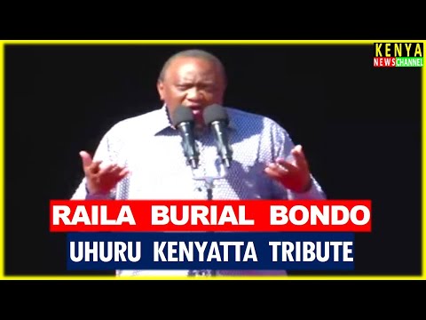 Uhuru Kenyatta POWERFUL TRIBUTE Speech to Raila Odinga during Burial in Bondo