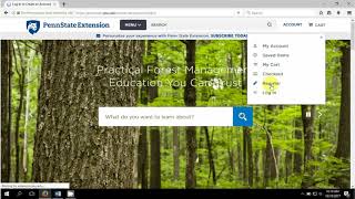 Create an Account - Penn State Extension Website