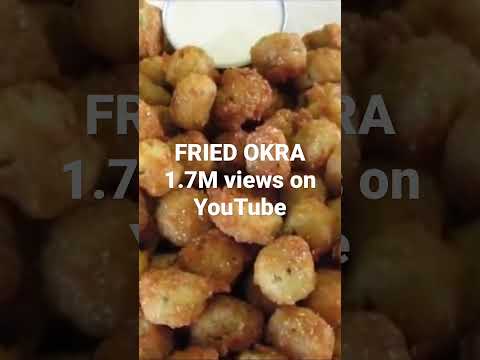 FRIED OKRA in 3 minutes #okra #food #foodie #foodlover