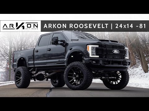 Murdered Out Lifted Ford F 250 On 24 Inch Rims Is A Road Going Behemoth