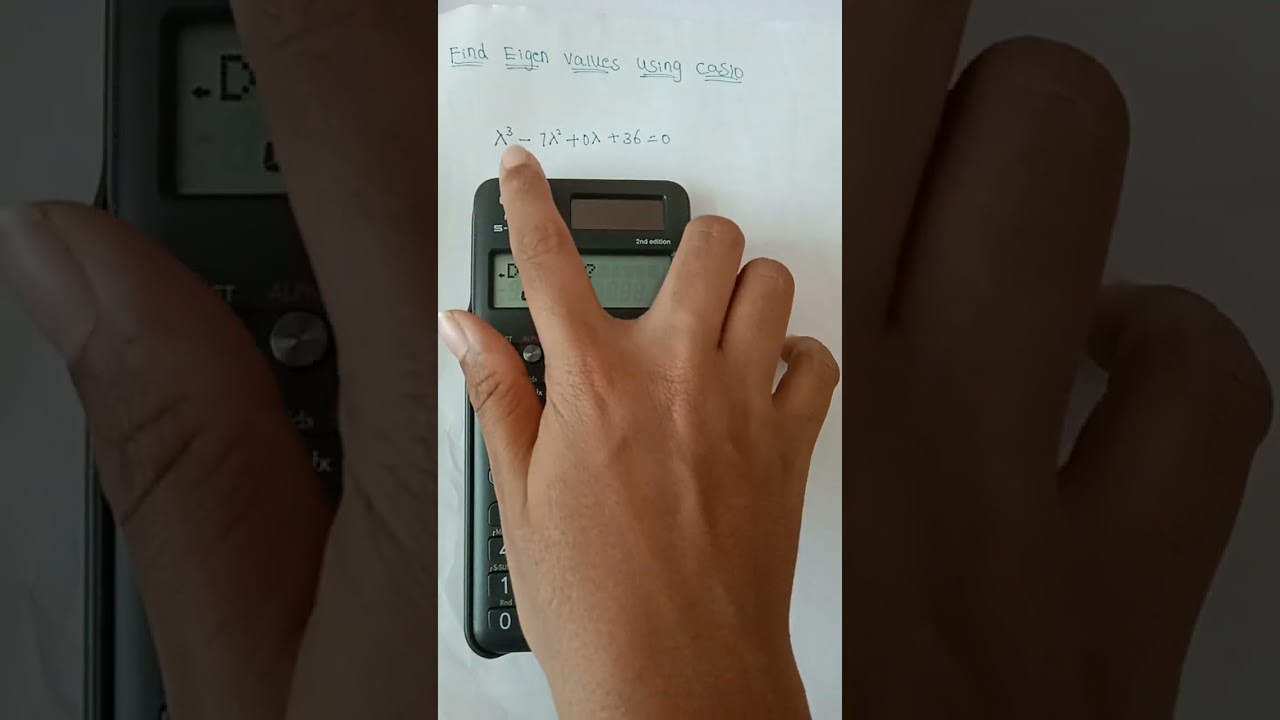 How to find eigen values using scientific calculator #maths #eigenvalues #eigen