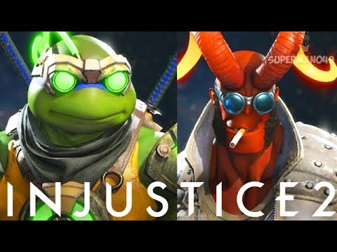 Injustice 2: Ninja Turtles, Hellboy & The Flash! Final Legendary/Epic Gear Showcase All Character Video