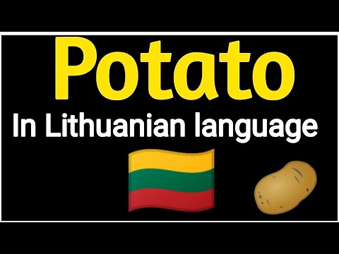 How To Pronounce "Potato" 🥔 In Lithuanian  language  🇱🇹 .