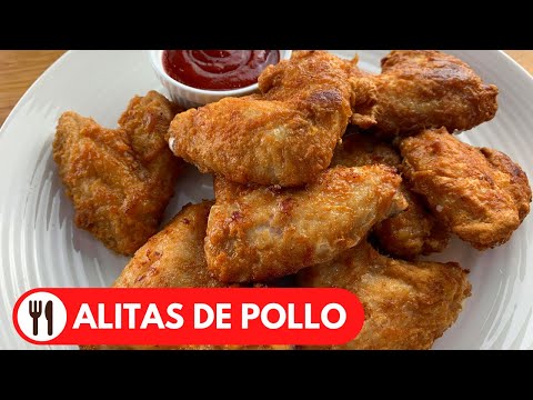 ALITAS DE POLLO FRITAS | SUPER CRUJIENTES Y FACIL DE HACER