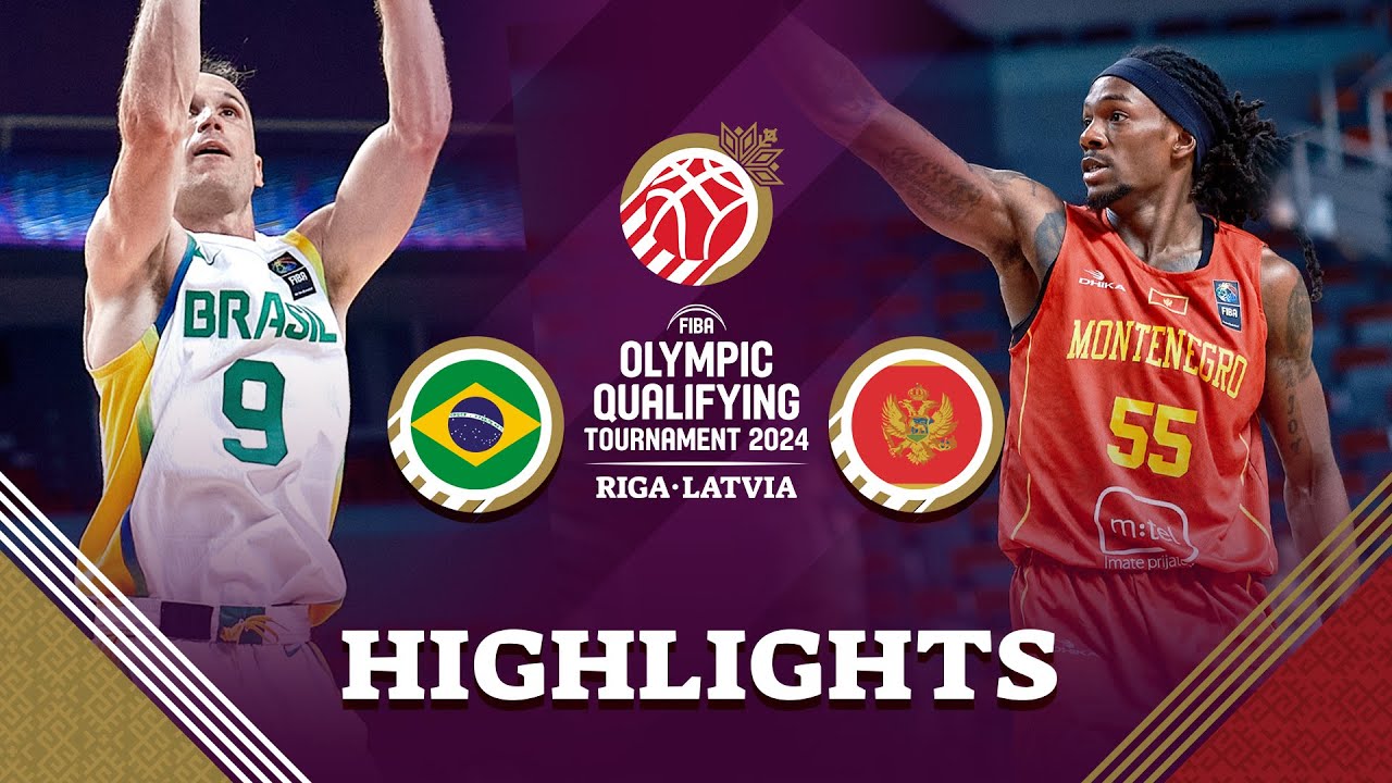 Brazil vs Montenegro - Group Phase - FIBA Olympic Qualifying Tournament ...