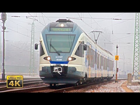 10 minutes Trains in Hungary - Monor [4K]