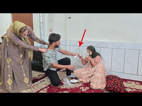 The first wife gets angry because the husband takes care of the second wife.