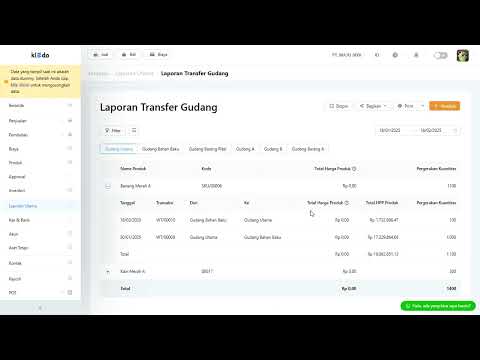 Atur Tampilan Total HPP di Laporan Transfer Gudang Sesuai Kebutuhan ?