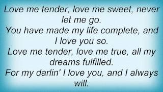 Engelbert Humperdinck - Love Me Tender Lyrics