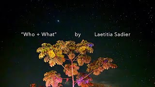 Laetitia Sadier – “Who + What”