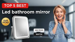 ✅ Top 5: Best LED Lighted Bathroom Mirror [Vanity Mirror with Lights] { Reviews } #bathroomdecor