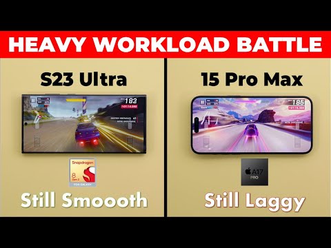 iPhone 15 Pro Max vs S23 Ultra - Heavy Workload Test (Speed, Battery & Thermals)