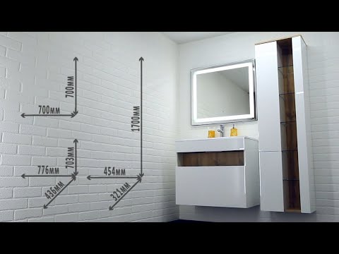 Миниатюра изображения товара Тумба под умывальник Домино Maria 60 Fortuna В1 подвесная