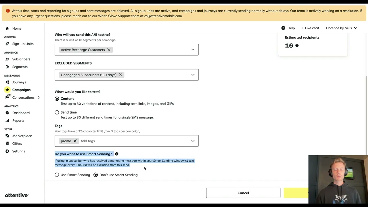 Attentive Campaign Builder Overview