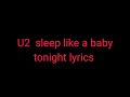 U2  sleep like a baby tonight lyrics