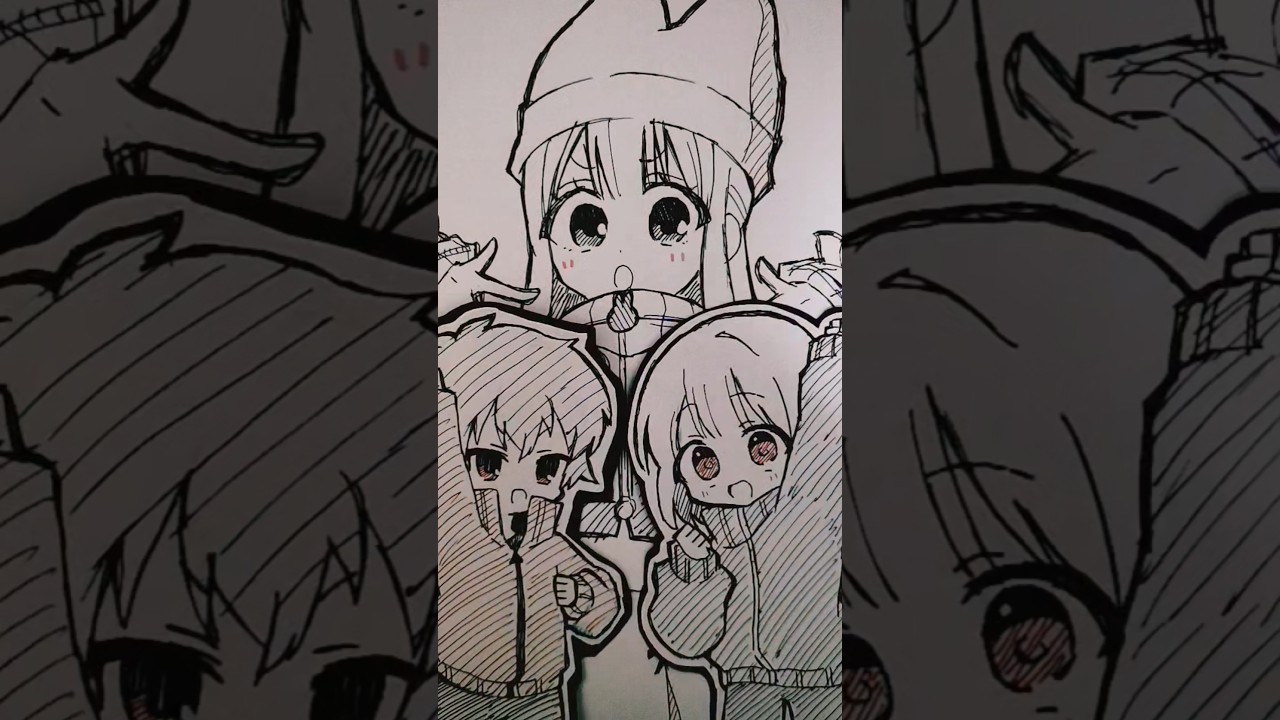 【OC】PPPP #illustration #イラスト #アナログ #オリキャラ #shorts #short