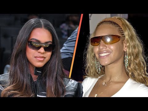 Blue Ivy Is Beyoncé’s TWIN Hanging With Dad JAY-Z at NBA Game