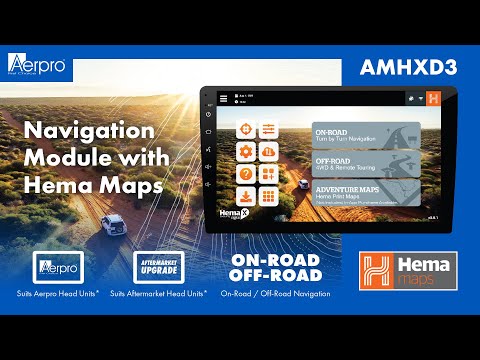 AERPRO AMHXD3 - ON-ROAD / OFF-ROAD NAVIGATION MODULE WITH HEMA MAPS