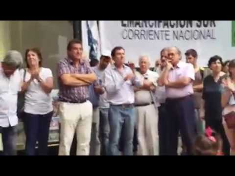 Palabras de Juan Carlos Alderete presidente del PTP en la inauguración del local del Frente Popular