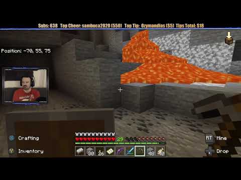 Minecraft 'Chill Stream' Aug  23, 2019 pt2   Mining and the Quest for Leather