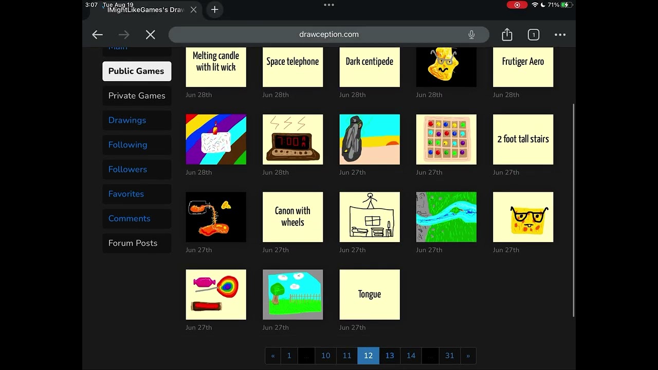 My Drawception Contributions