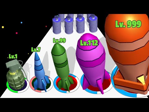 Bomb Evolution - Level Up Hole, Attack hole Max Level ASMR Gameplay